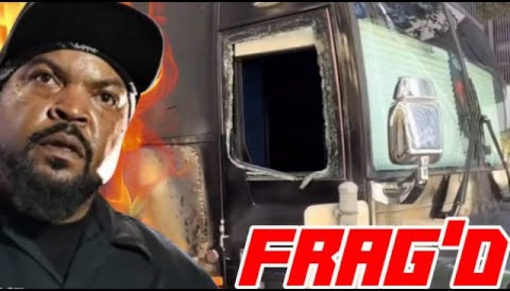 ANTIFA Fire Bombs Ice Cube’s Tour Bus Mistaking it For ICE Bus