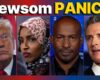 Rep Omar EMBARRASSES herself in a painful way as Newsom PANICS over Kamala confrontation